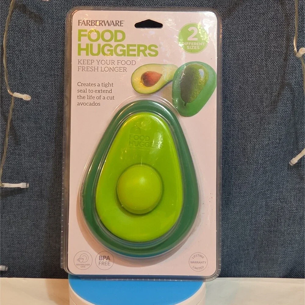 Farberware Food Huggers Silicone Avocado Saver 2-Pack BPA-Free